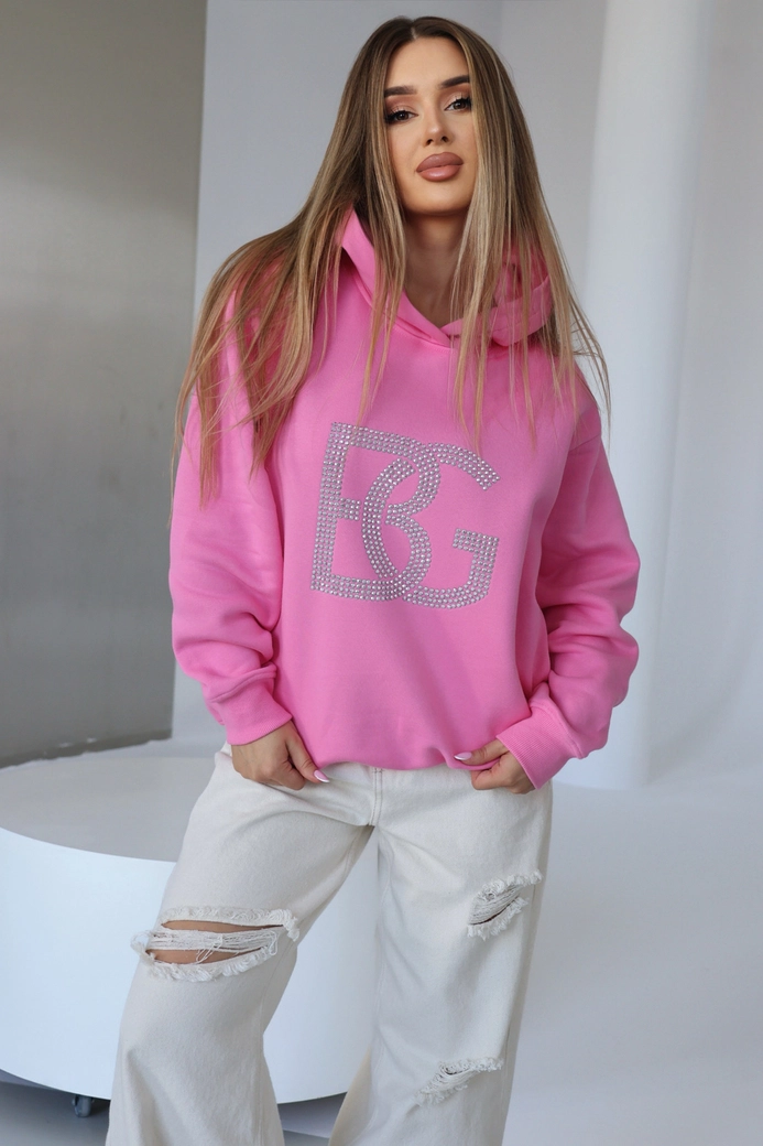 Bluza damska BG Diamond | róż