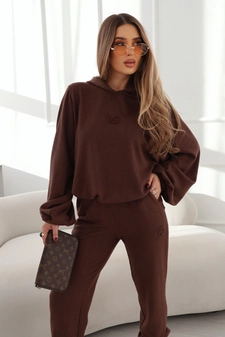 Komplet damski BG Opium | gorzka czekolada