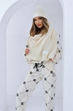 Szalik BG Bear | waniliowy