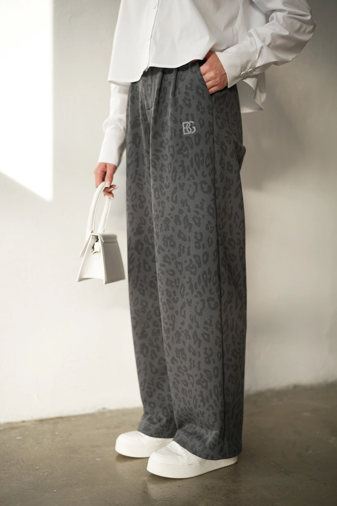 Spodnie damskie BG Mariah | grafit (print) T18504