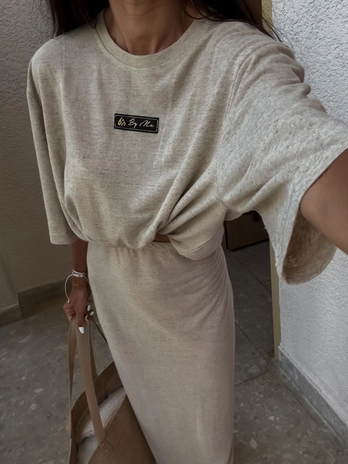 Bluzka T-shirt MARMARIS - beżowa