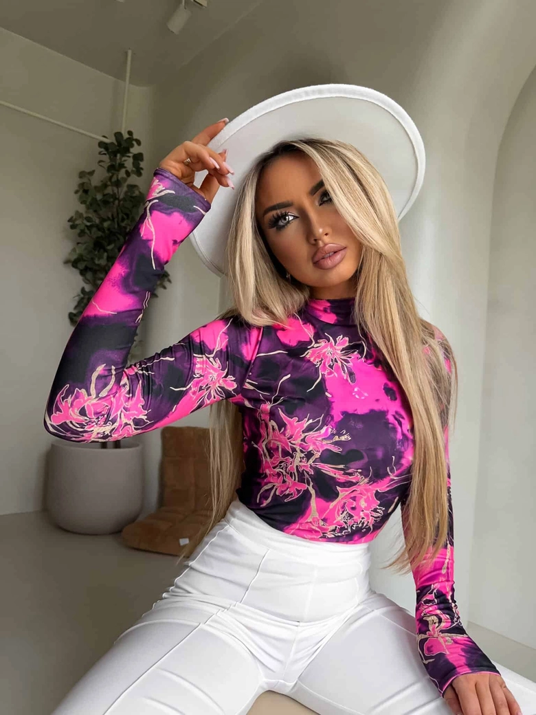 Bluzka SKIN CHAOS – fuksja