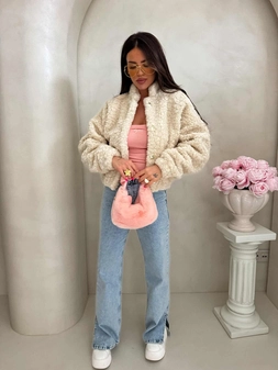 Kurtka bomberka CLOUDY – ecru