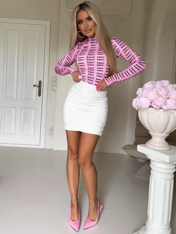 Bluzka SKIN MIU – jasny róż