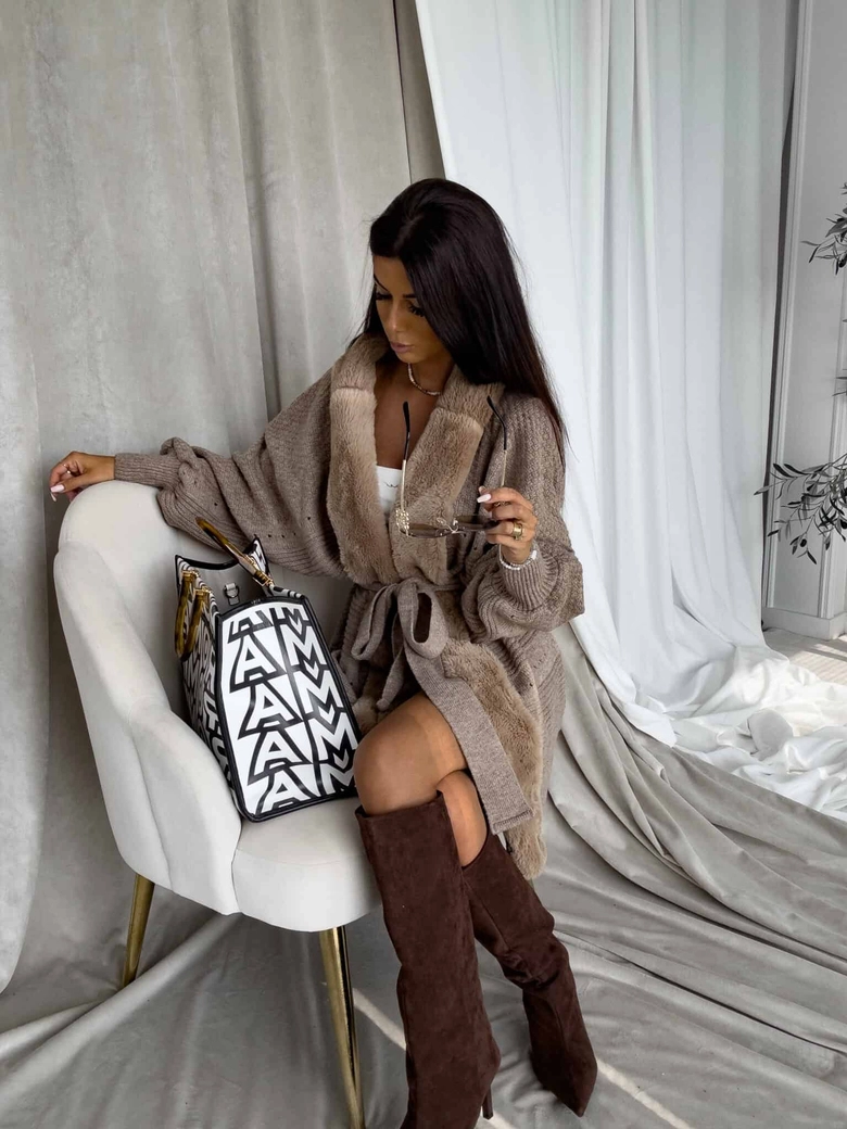 Kardigan DREAM - mokka