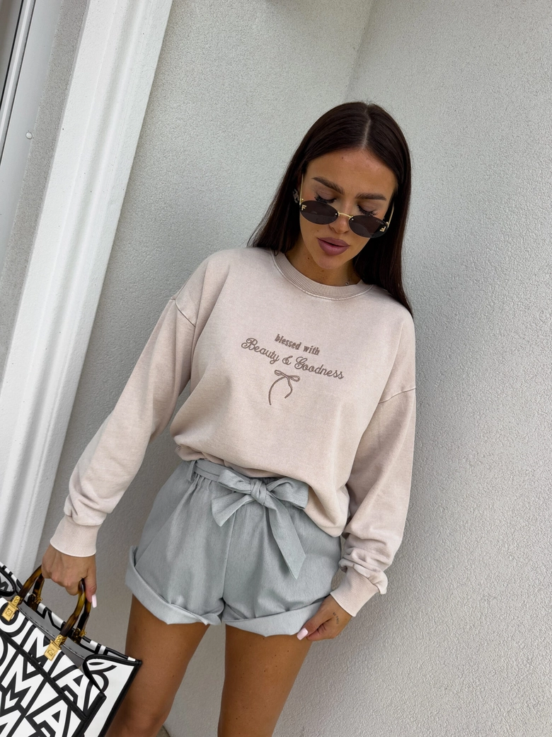 Bluza GOODNESS - jasny beż