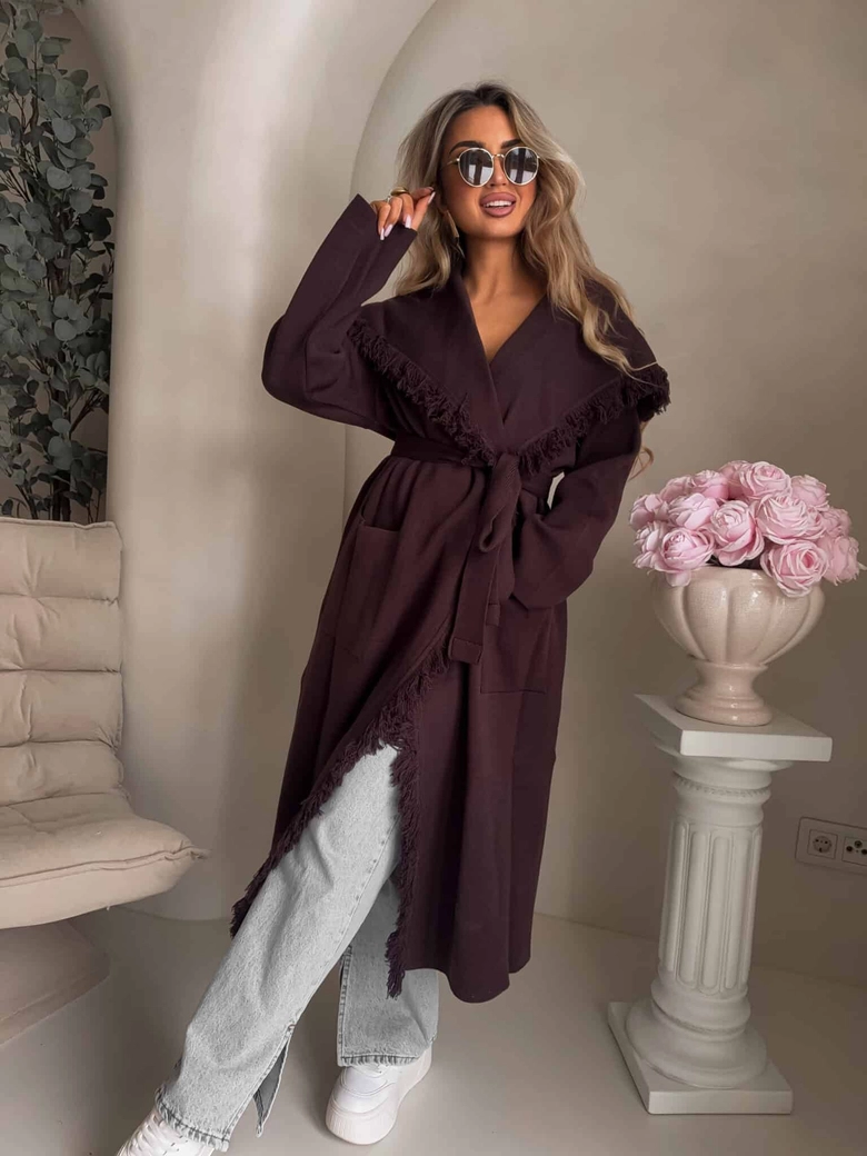 Płaszcz DIVA – czekoladowy