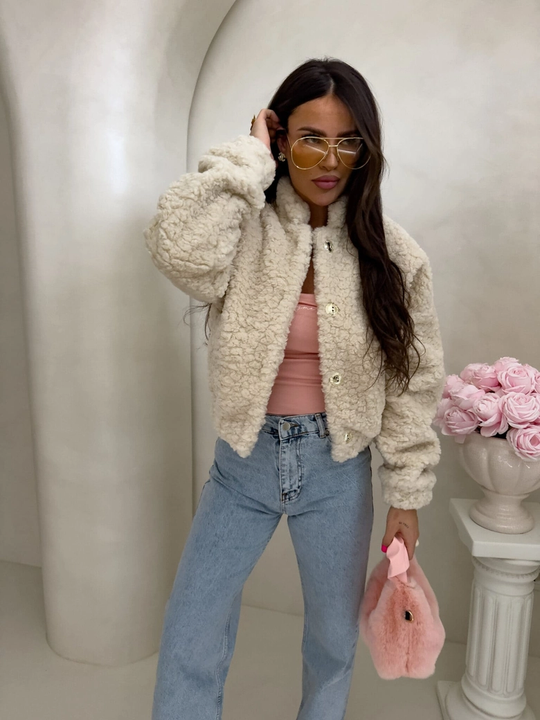 Kurtka bomberka CLOUDY – ecru