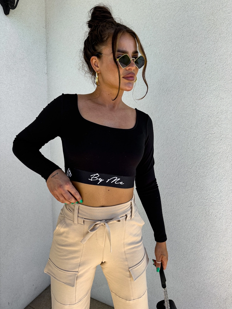 Bluzka ABBA - czarna C16665