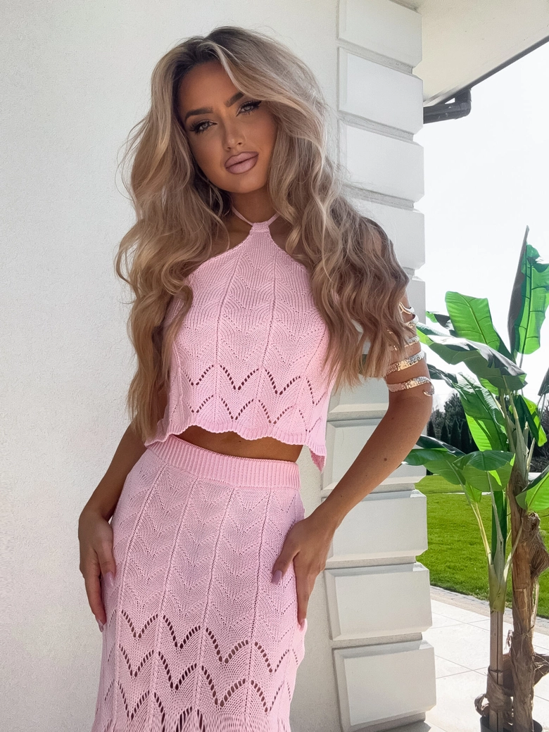 Komplet MARBELLA - jasny róż