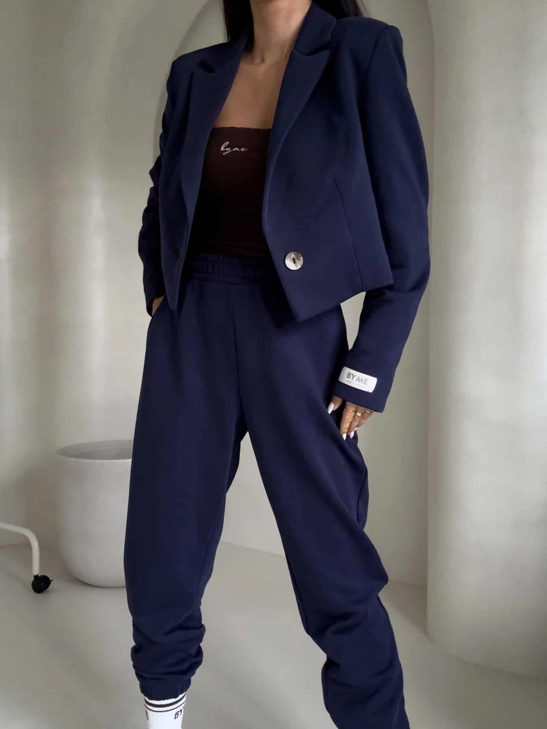 Spodnie dresowe CLASSIC - granatowe