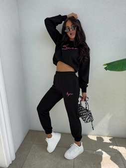 Bluza dresowa LOGO – czarna