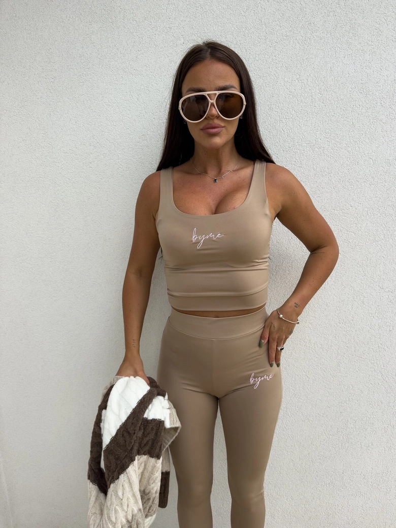 Top DUAL - ciemny beż