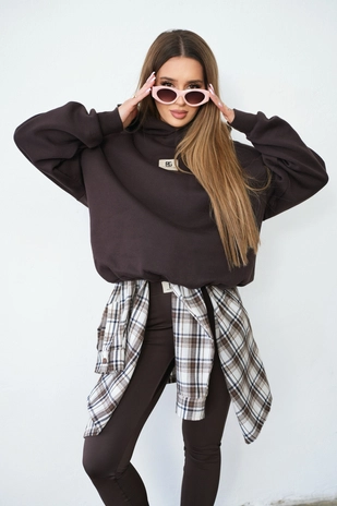 Bluza damska BG Bebe | gorzka czekolada