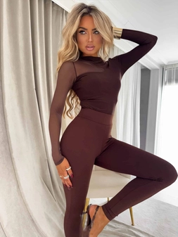 Bluzka SUZI – czekoladowa