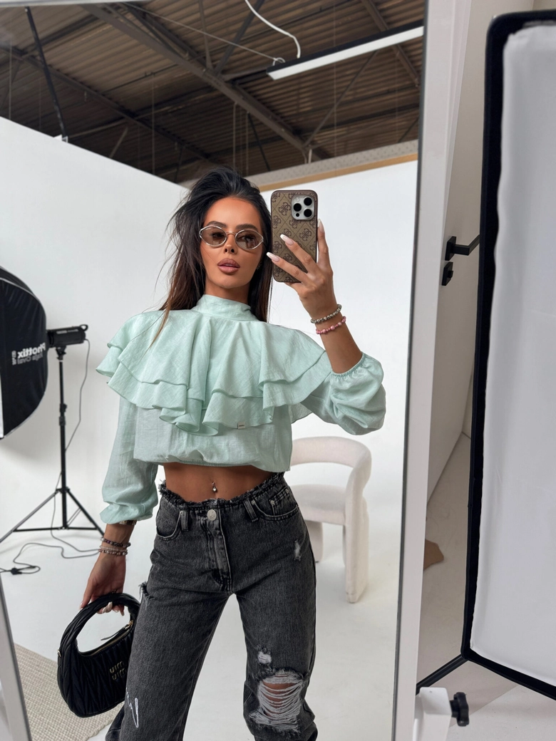 Koszula QUEEN szałwia