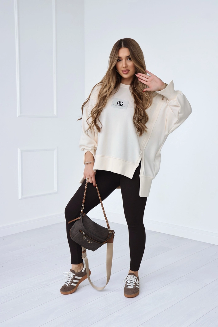 Bluza damska BG Kate | waniliowy