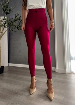 Legginsy GYM - bordowe