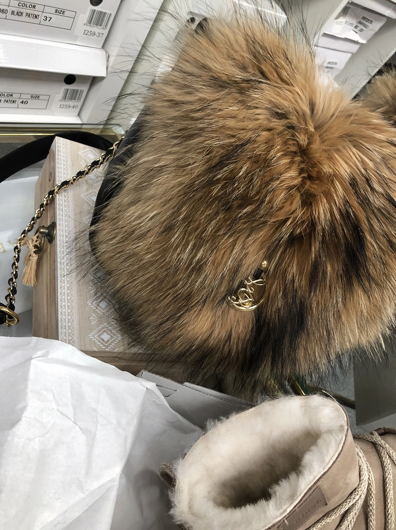 Buty emu śniegowce skórzane zamszowe z ozdobnym wiązaniem camel I514