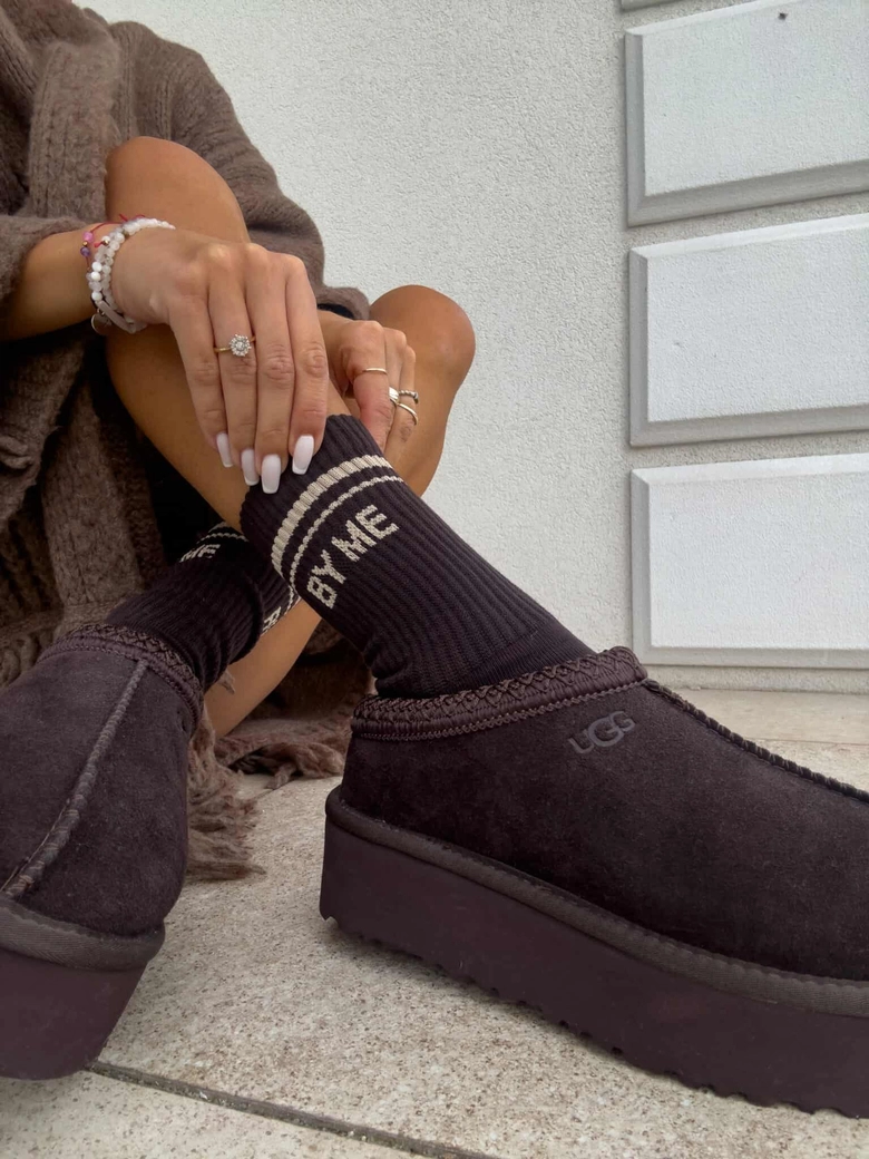 Skarpetki STRIPE – czekoladowe