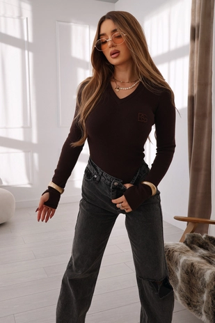 Body damskie BG Lick | gorzka czekolada