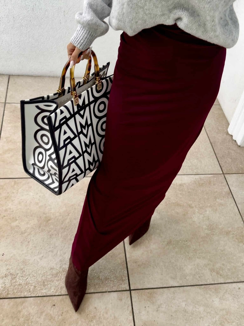 Spódnica VOGUE – bordowa