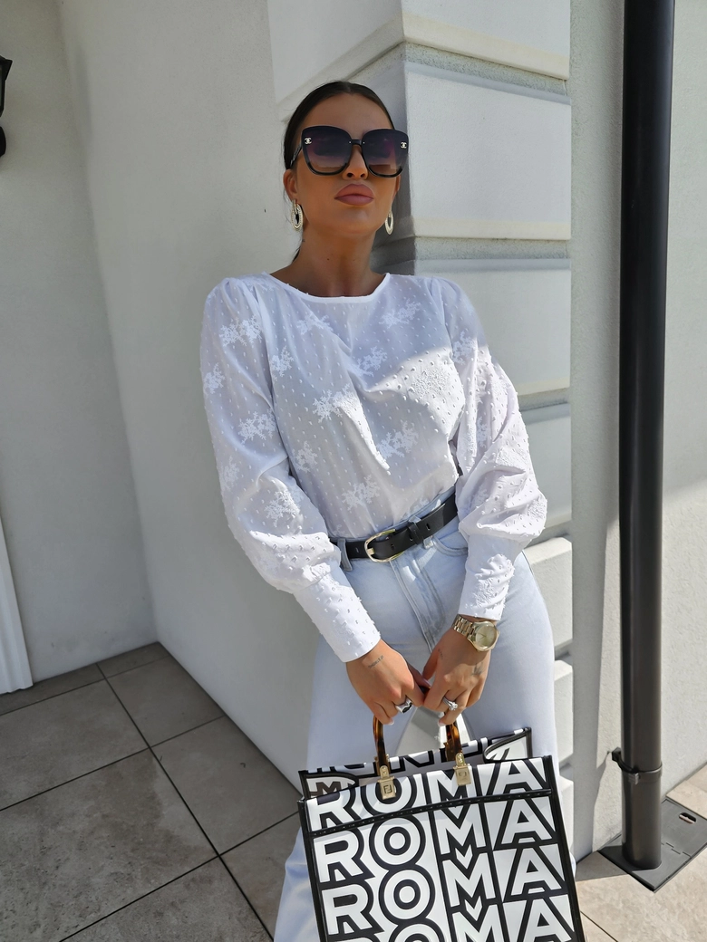 Bluzka MONICA kropeczki - ecru C18617