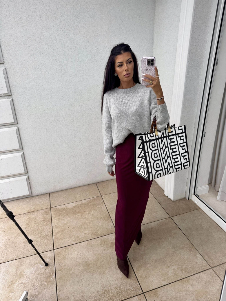 Spódnica VOGUE – bordowa