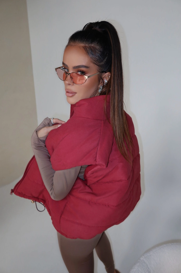 Kamizelka OUTSIDE bordo