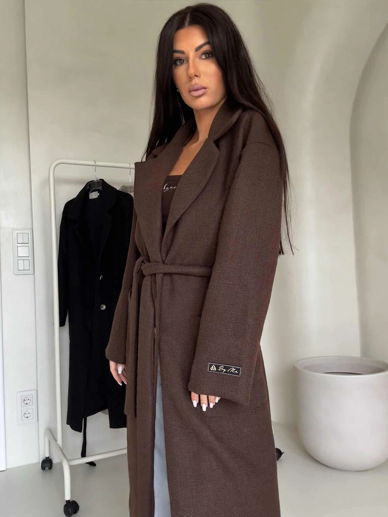 Płaszcz BOSS – czekoladowy