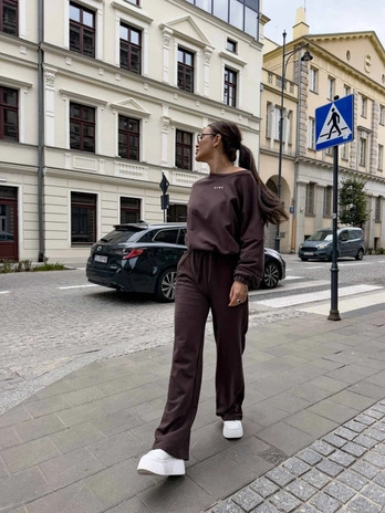 Komplet SYDNEY - czekoladowy