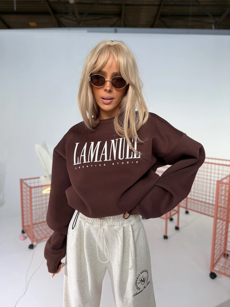 Bluza CREATIVE czekolada