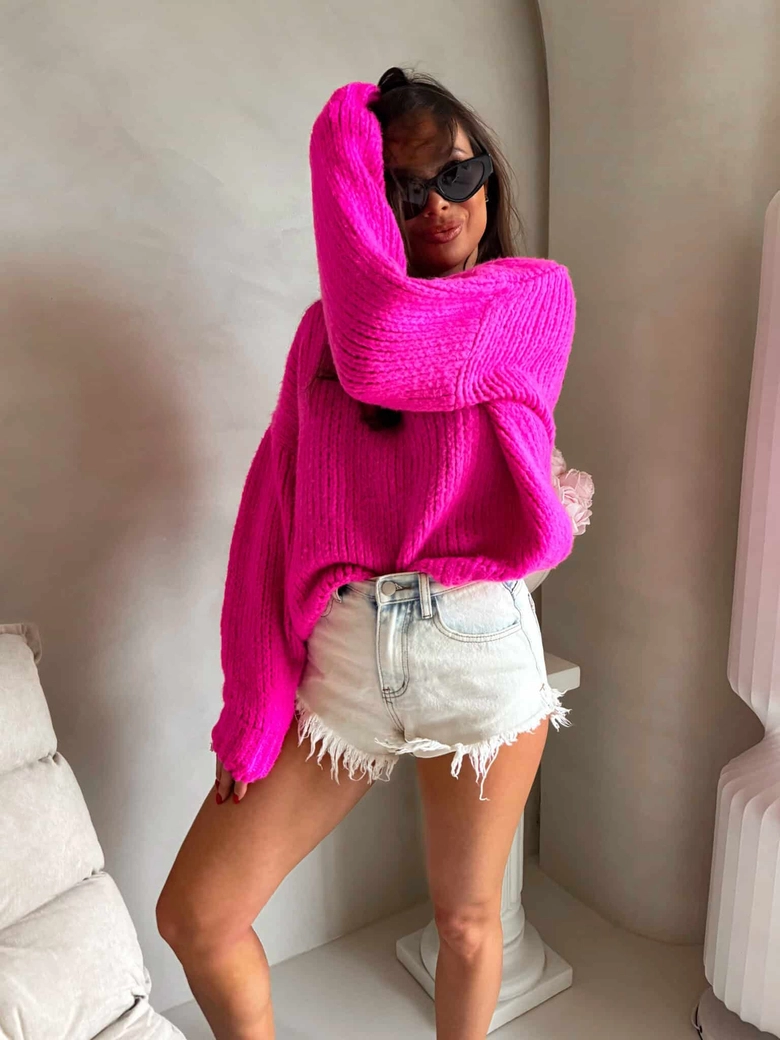 Sweter LEGEND – fuksja