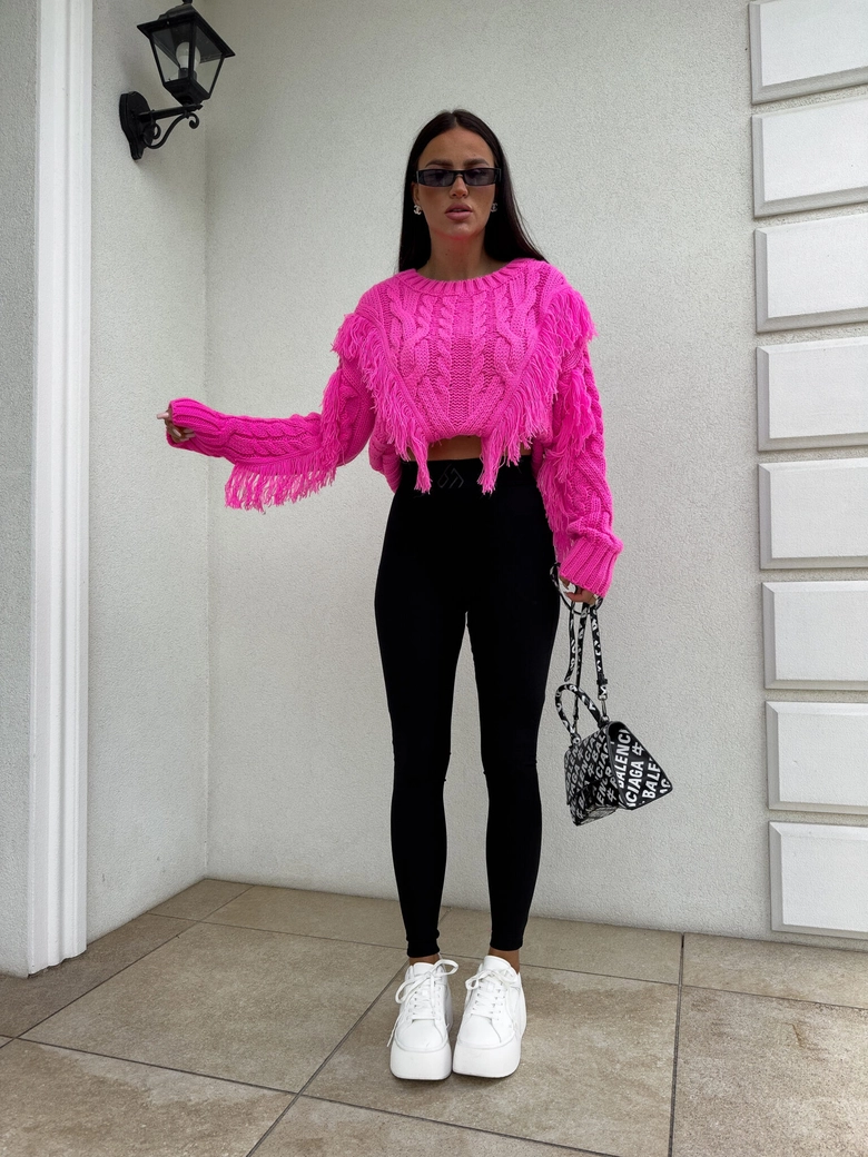 Sweter INDIANA - barbi róż