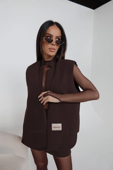 Kamizelka FOLD czekolada