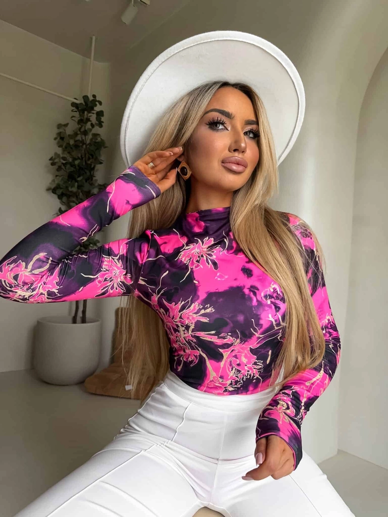 Bluzka SKIN CHAOS – fuksja