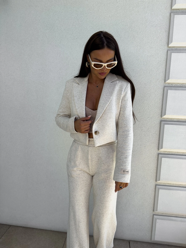 Marynarka dresowa SLIM - konopia