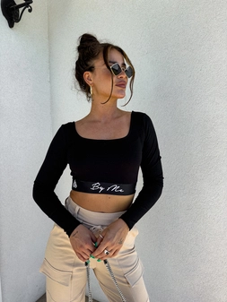 Bluzka ABBA - czarna C16665