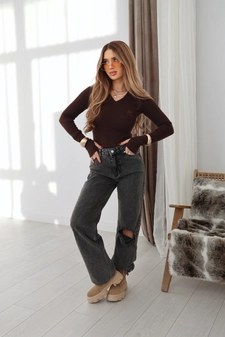 Body damskie BG Lick | gorzka czekolada