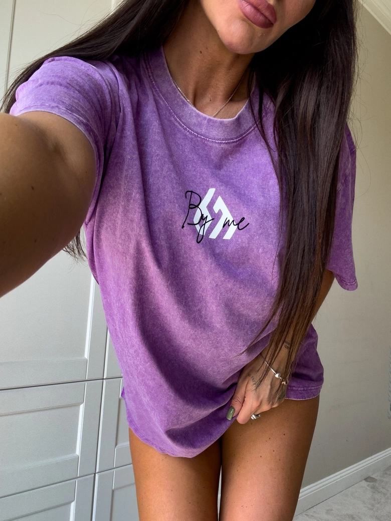 T-shirt MONETTE - fioletowy