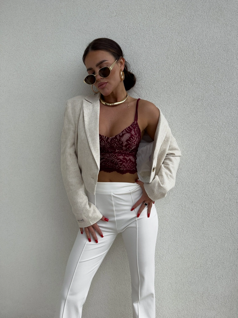 Marynarka SLIM natural - jasny beż