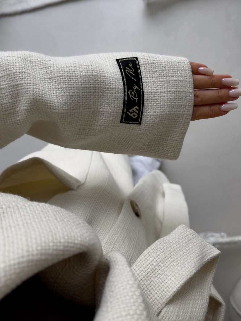 Płaszcz BOSS – ecru