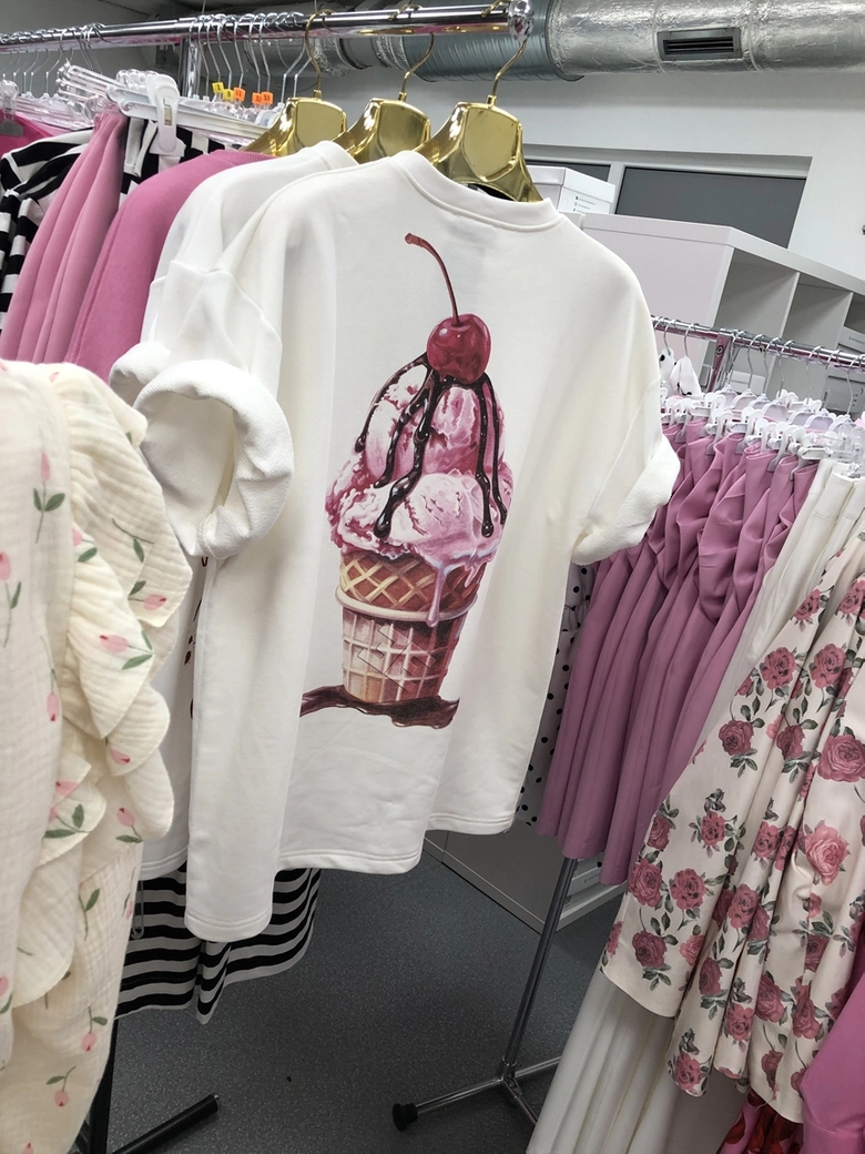 T-shirt one size ecru Ice Cream C15228