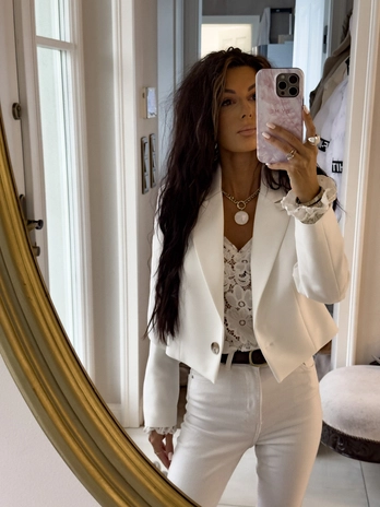 Marynarka SLIM - ecru