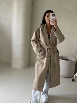 Płaszcz BOSS – beżowy