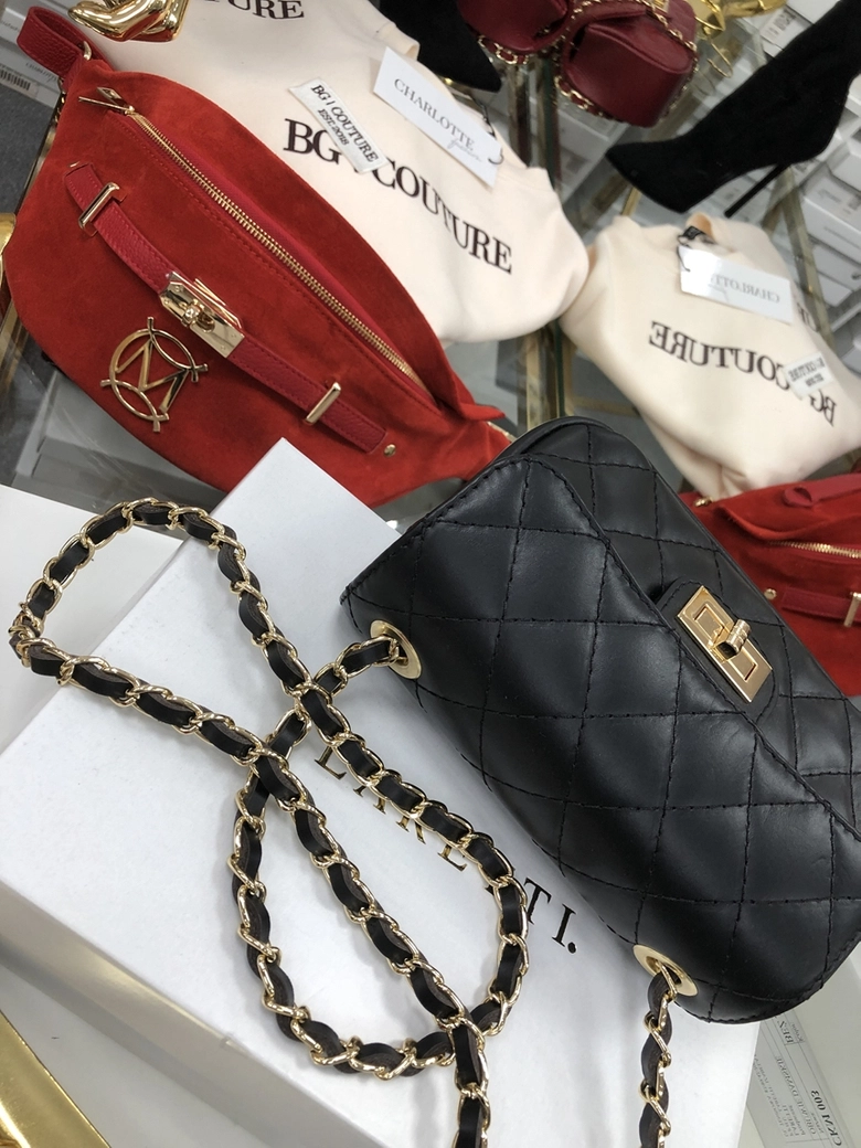 Torba pikowana czarna Ting J212