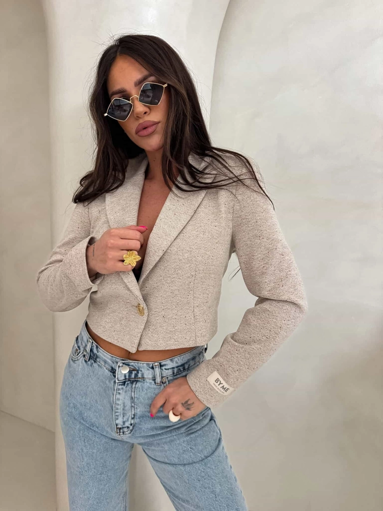 Marynarka SLIM melange - multi