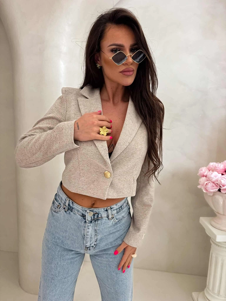 Marynarka SLIM melange - multi