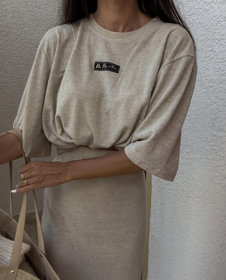 Bluzka T-shirt MARMARIS - beżowa