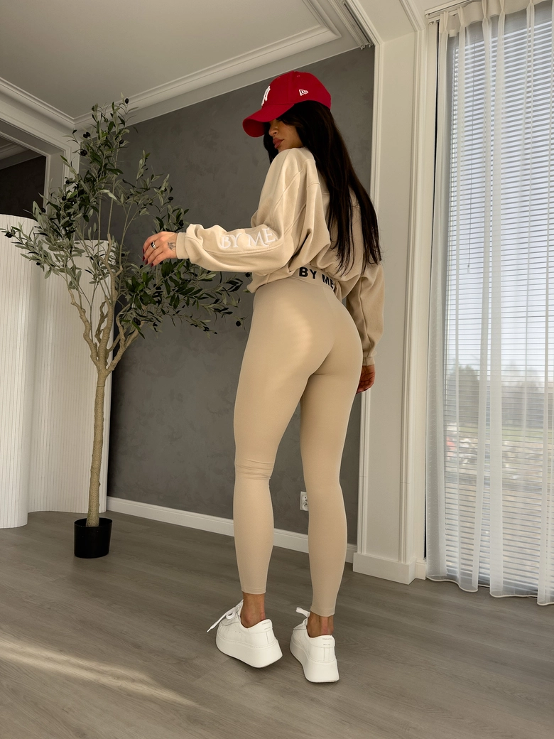 Legginsy GYM - jasny beż